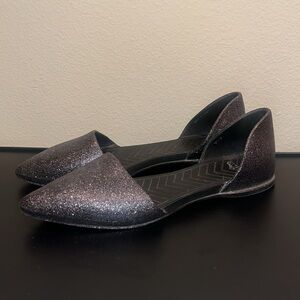 Native Women’s Glitter‎ Pointed Toe Flat Size 9